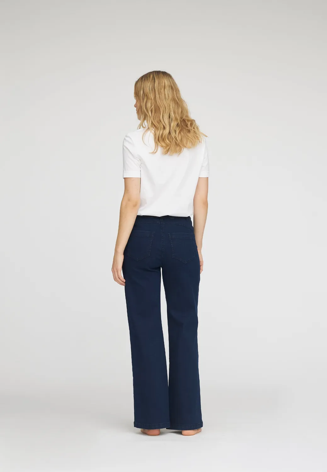 Laurie Serene 5-pocket Loose ML jeans Dark Blue Denim stretch