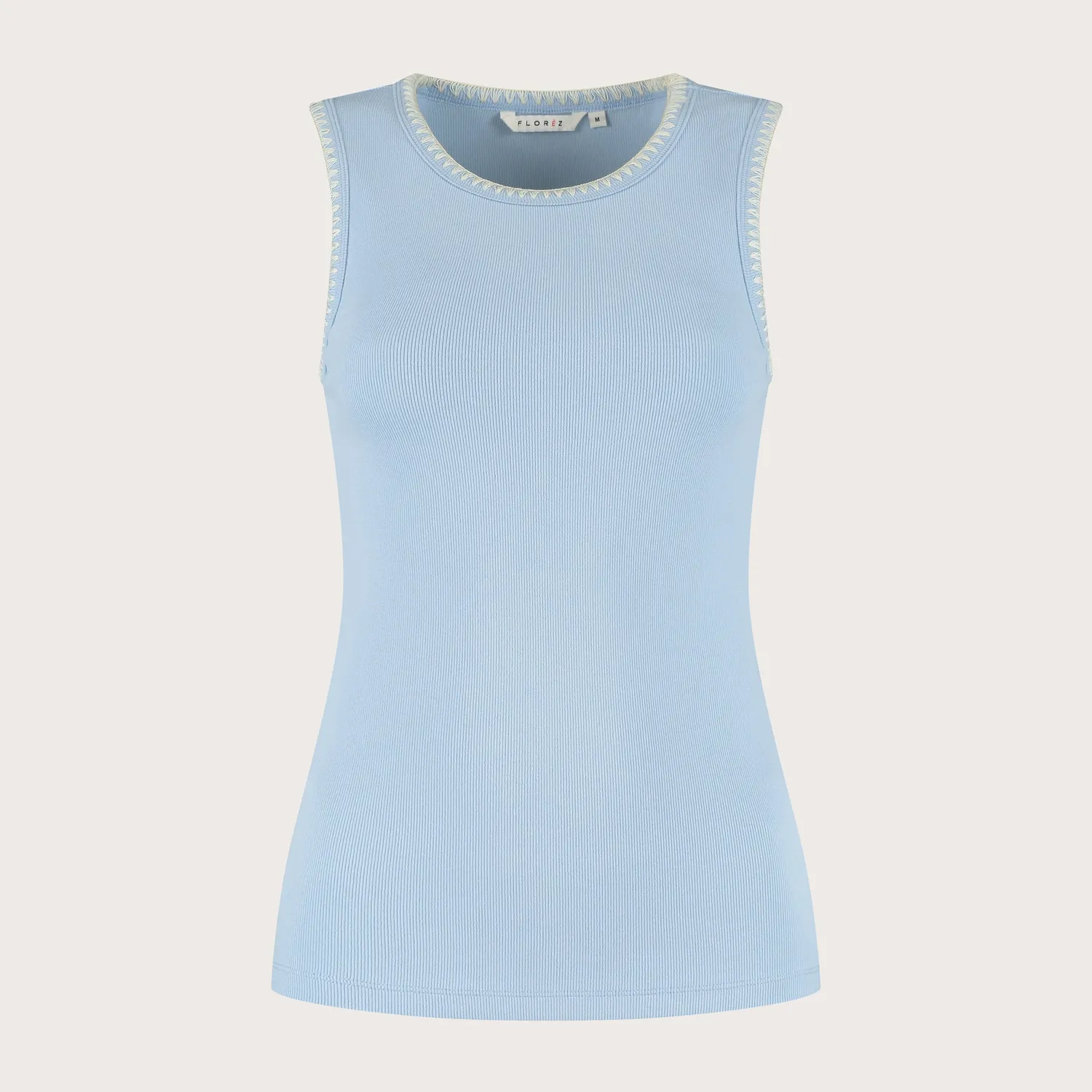 Florez Solé top tanktop Baby blue katoen