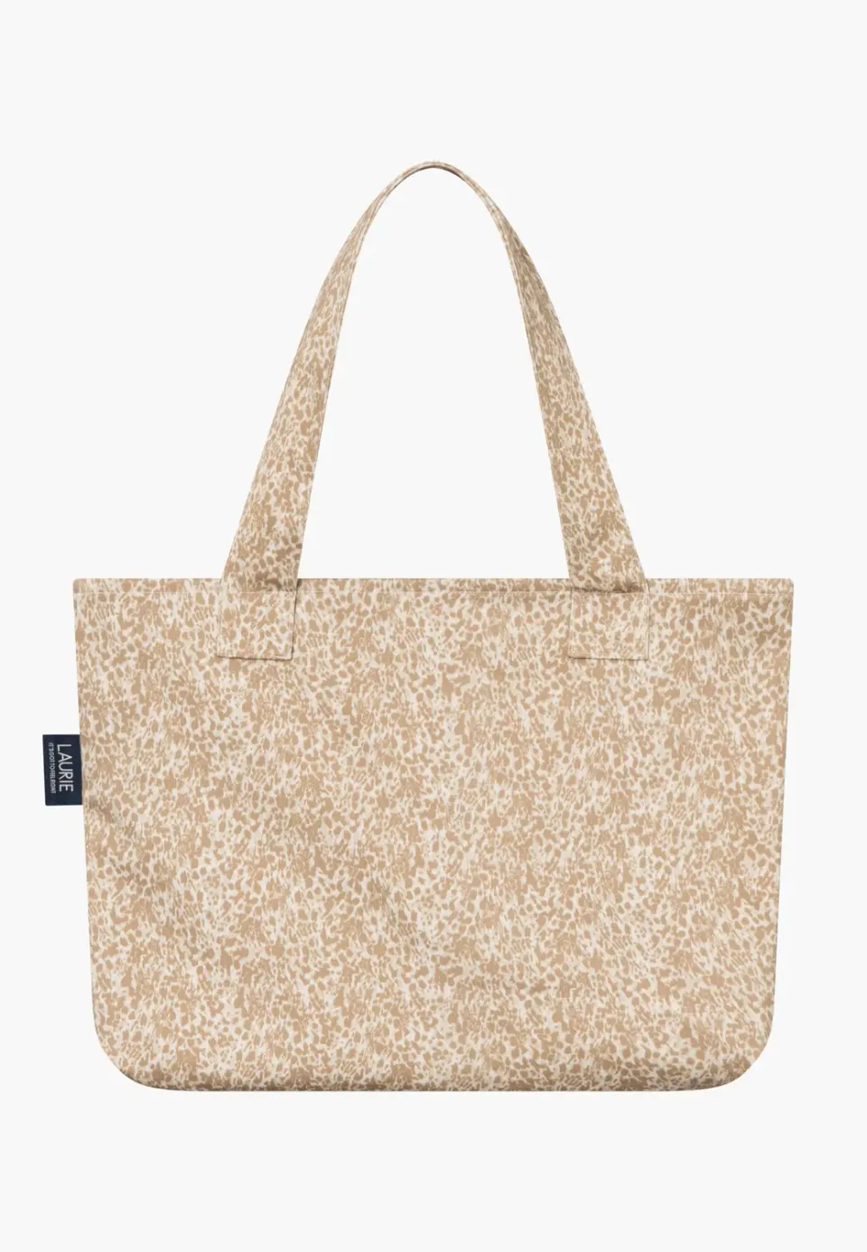 Laurie tote bag Cafe Latte Leo Print katoen one size