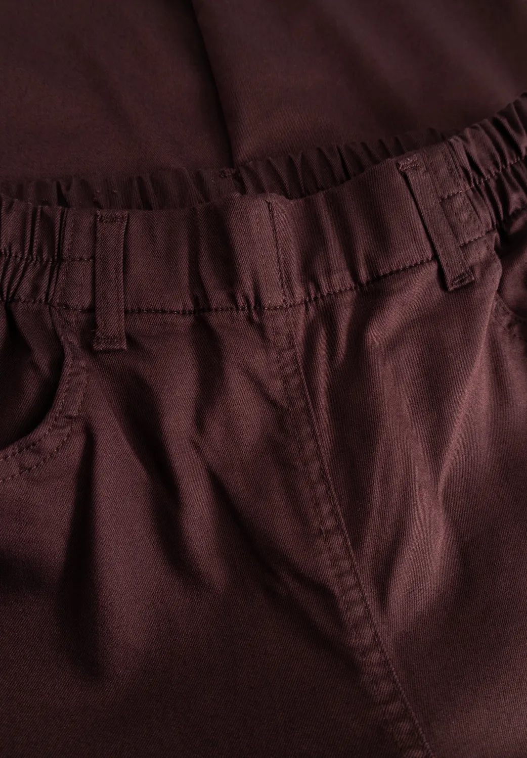 Laurie Ellie Relaxed SL damesbroek Dark Plum 69 cm