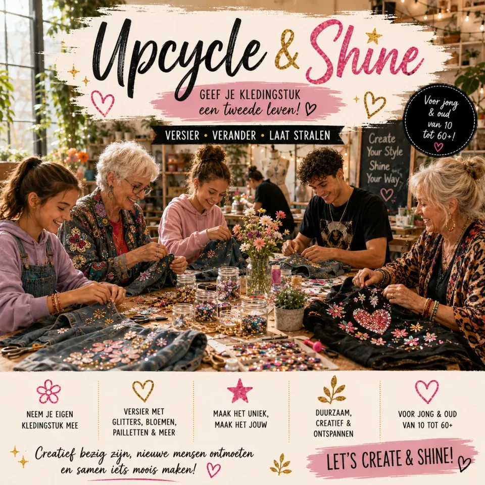 Langeleggings Workshop Upcycle & Shine workshop Enkhuizen