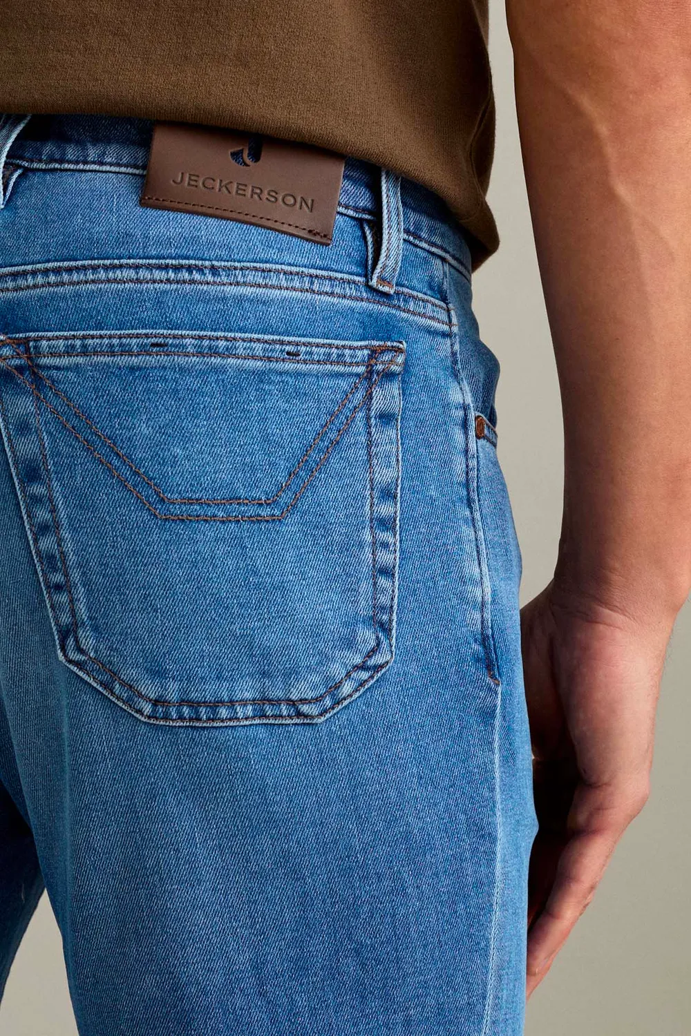 Jeckerson Jordan Slim Fit jeans blauw licht comfort
