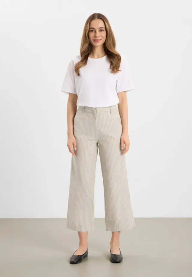 Laurie Lily Straight CL broek Pebble stone cropped