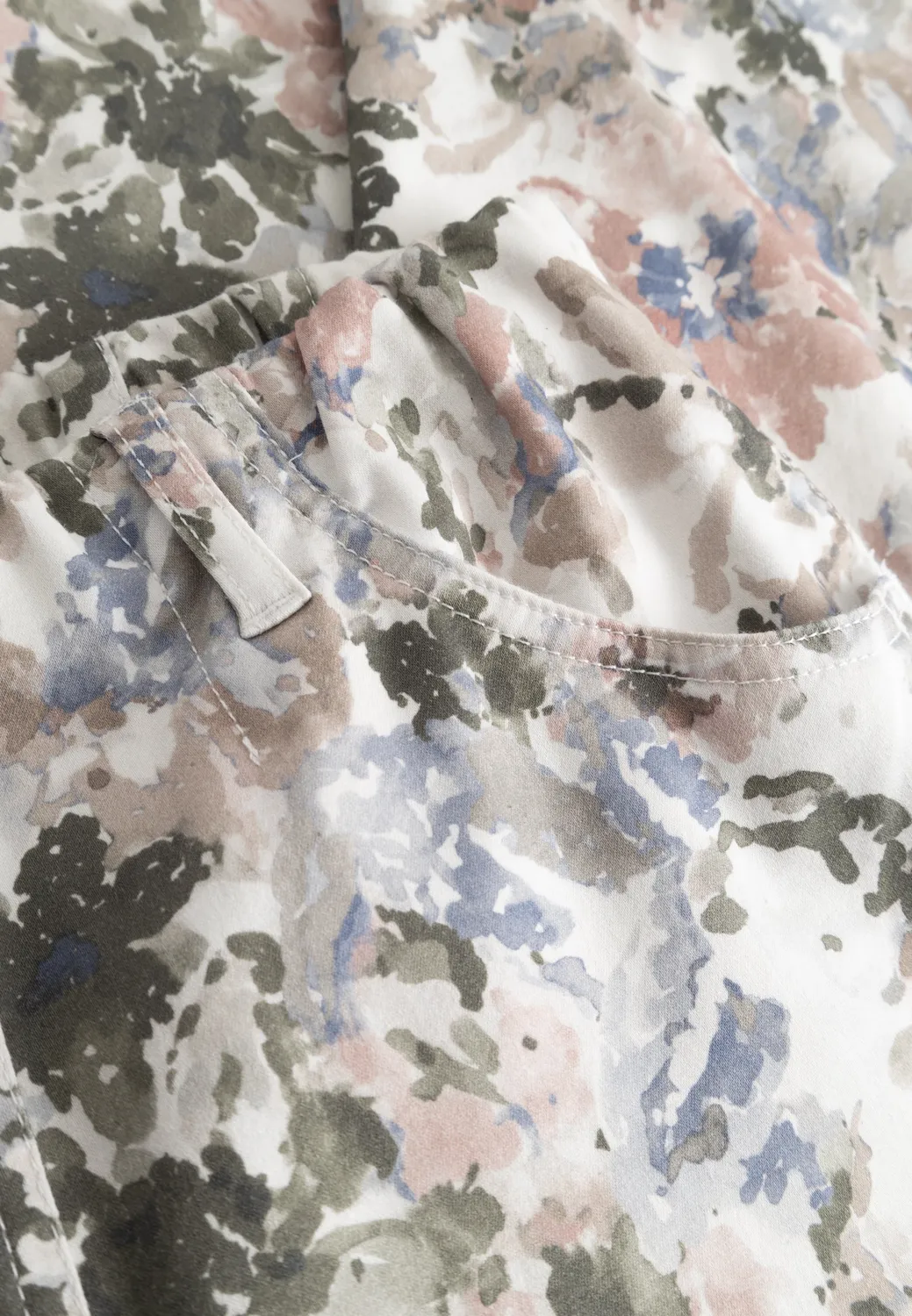 Laurie Patricia Pure Regular CL broek khaki print