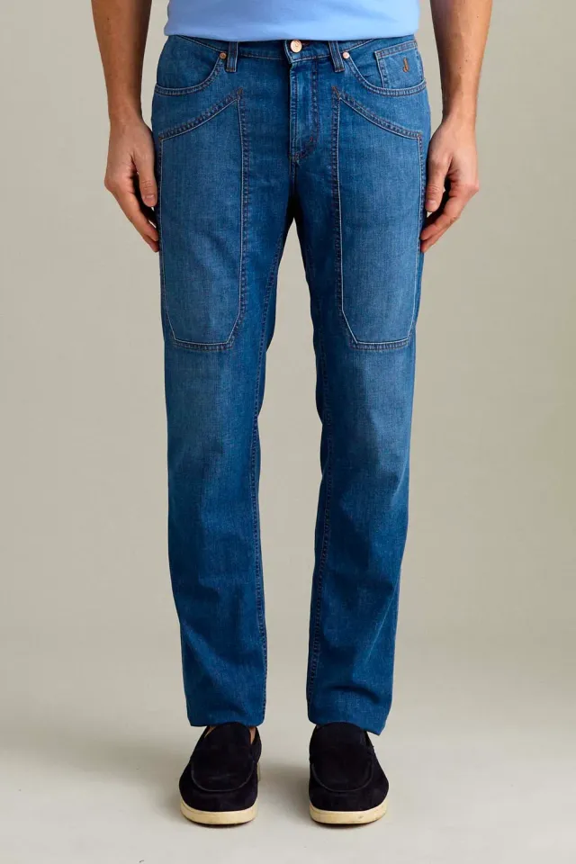 Jeckerson John slim fit jeans blauw denim