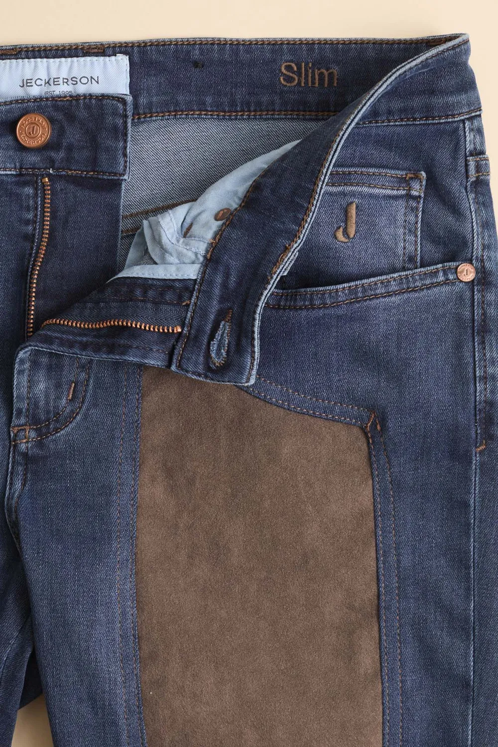 Jeckerson John jeans mediumblauw Alcantara