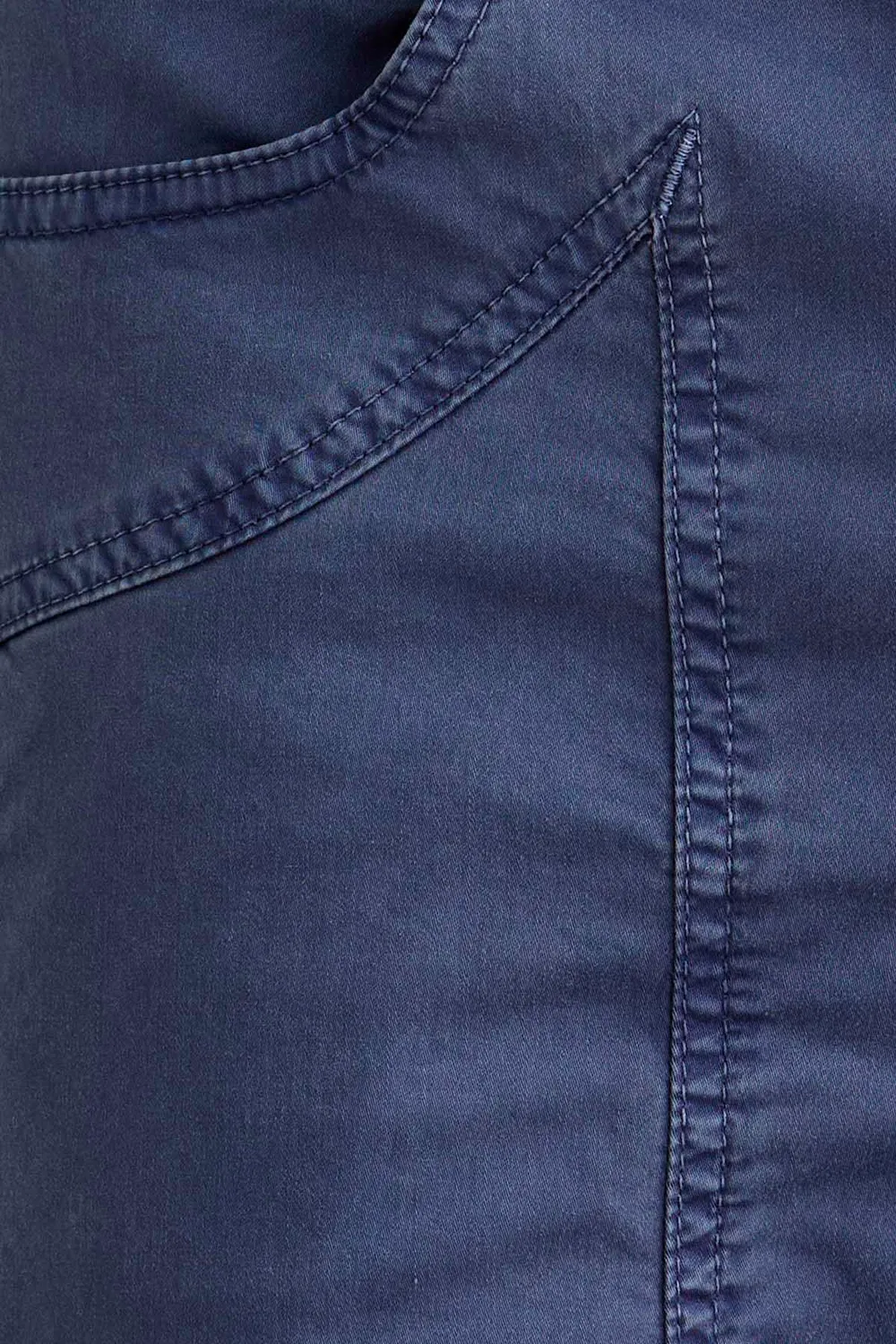 Jeckerson John slim fit broek middenblauw satijn