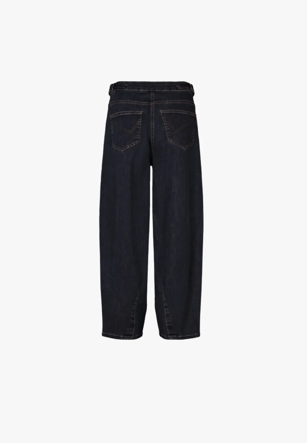 Laurie Freya Tapered Loose SL damesbroek Night Blue Denim stretch