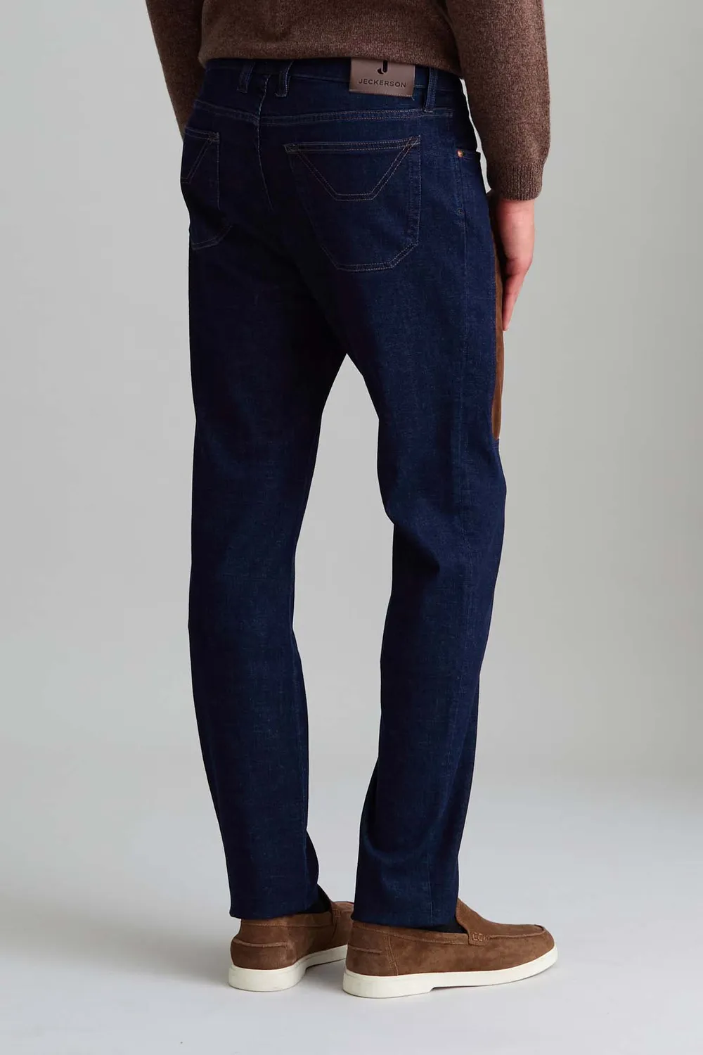 Jeckerson John jeans slim fit donkerblauw Alcantara