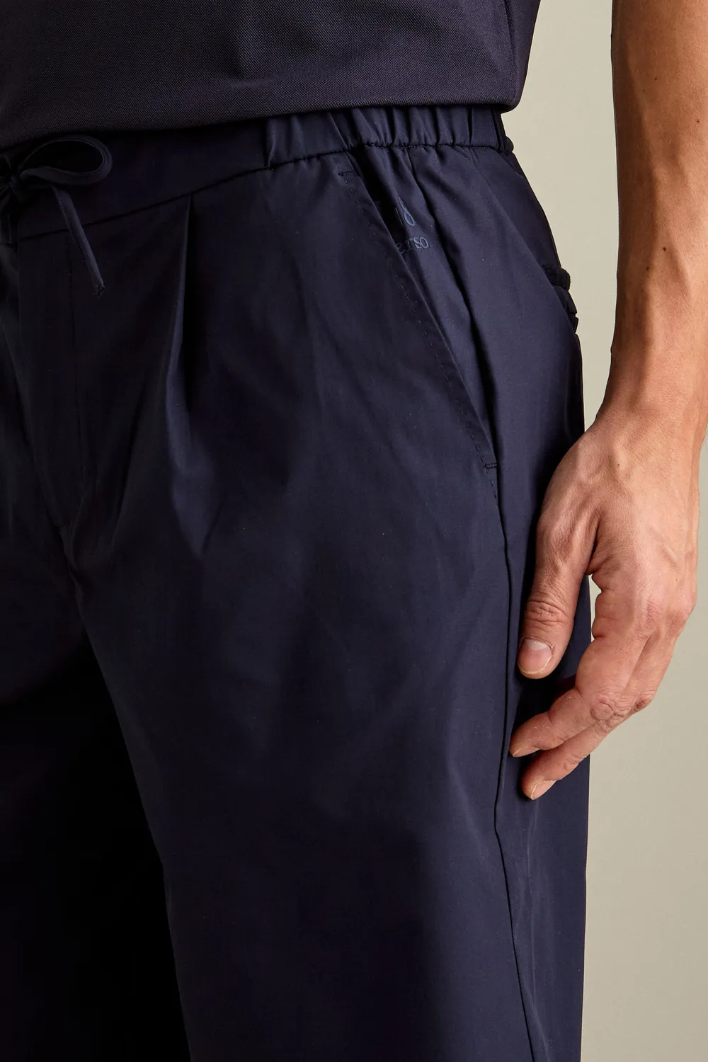 Jeckerson J18 jogger bermuda donkerblauw polyester