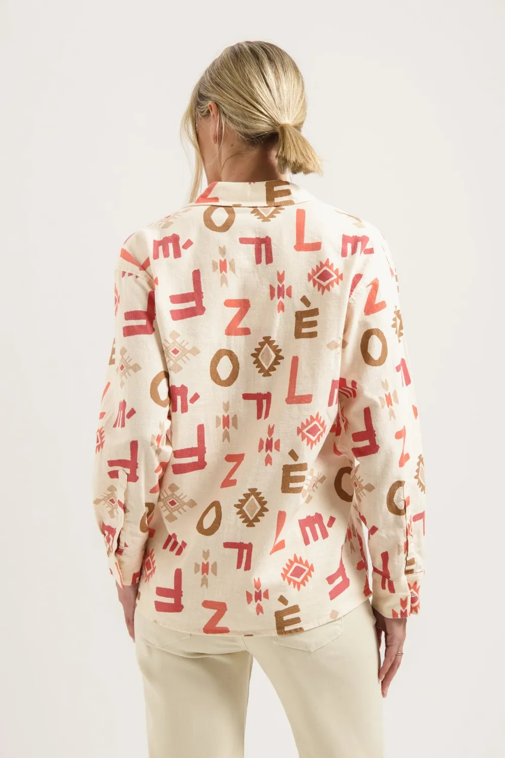 Florez Lona blouse Letter Print katoen