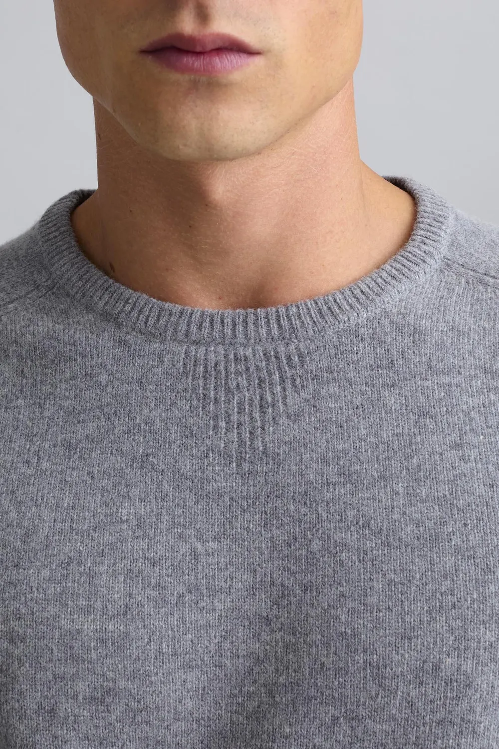 Jeckerson raglan trui grijs silver wolblend
