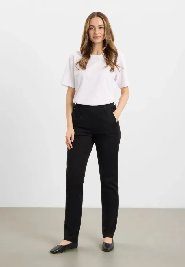 Laurie Taylor broek zwart brushed regular ML
