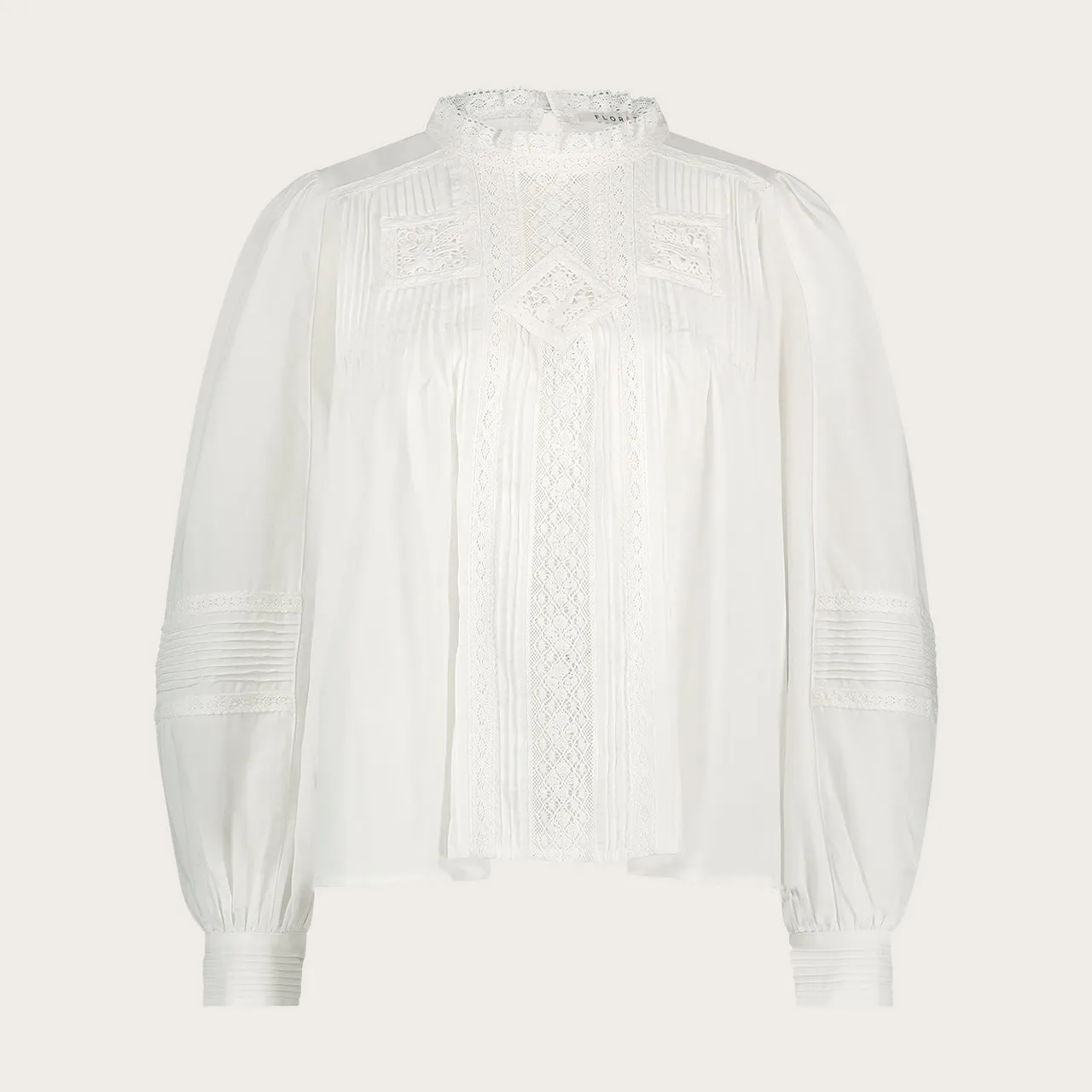 Florez Leo Blouse blouse White broderie