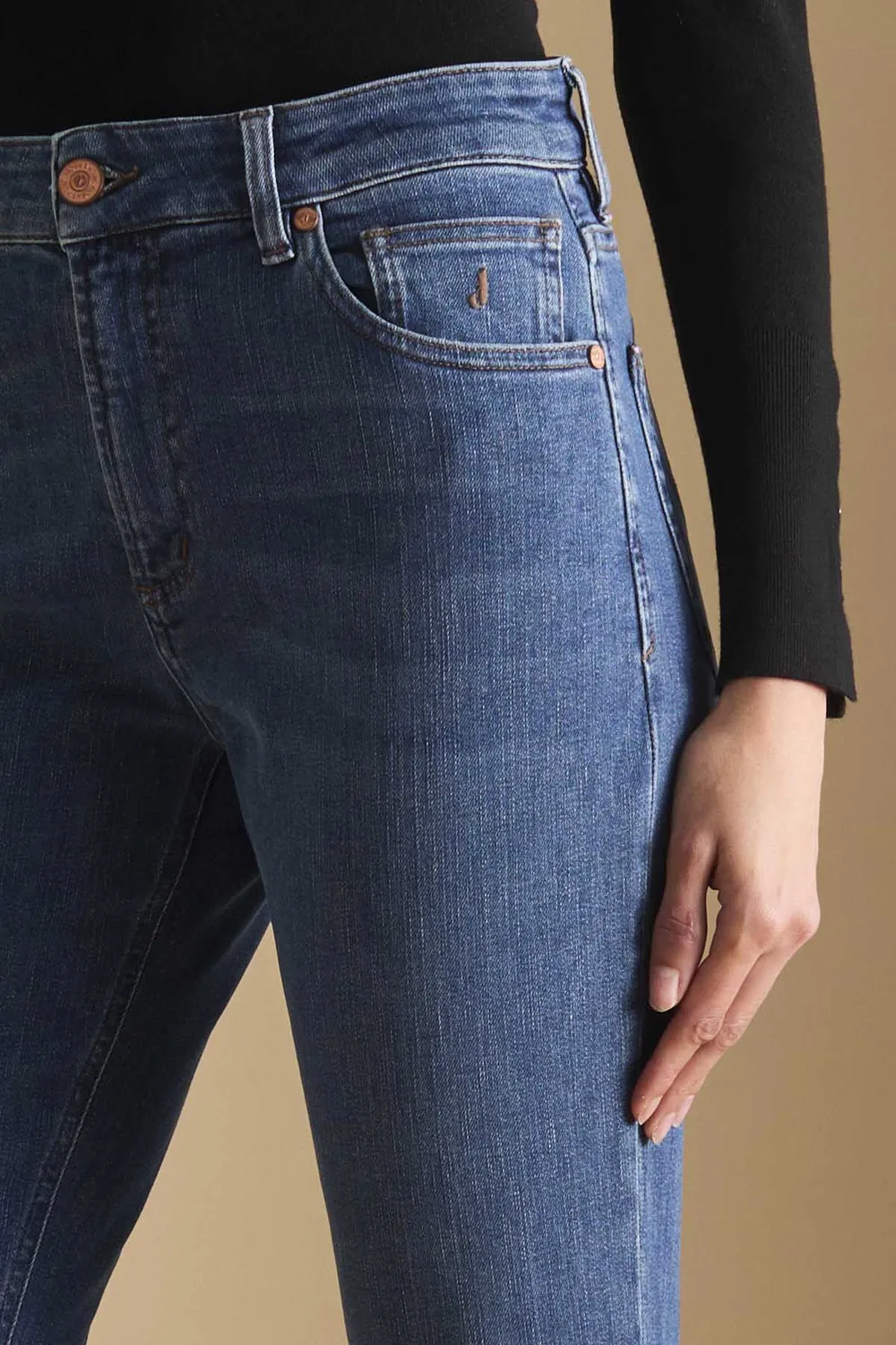 Jeckerson Jennifer flared jeans blauw dames