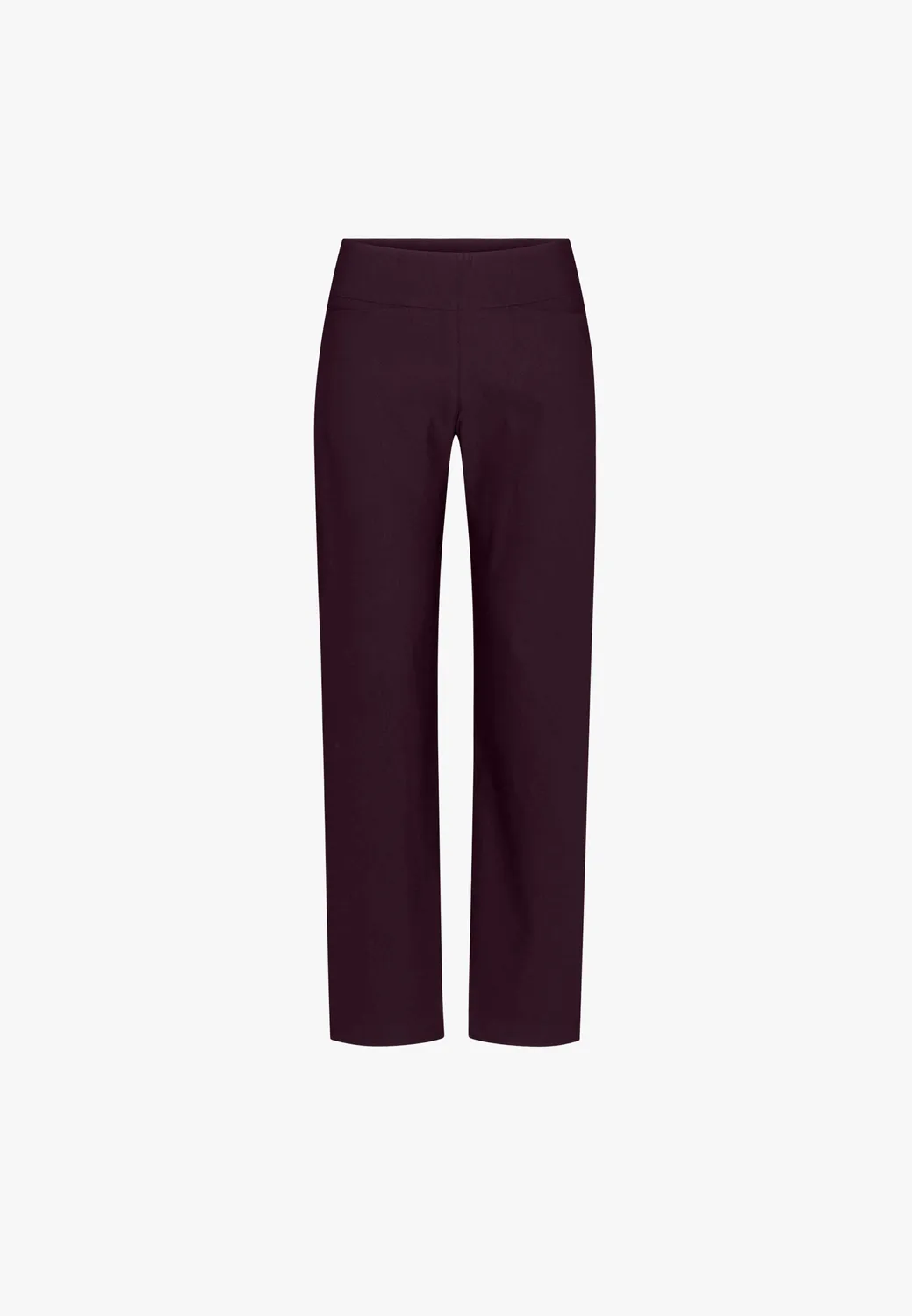 Laurie Thea Straight ML broek dark plum rechte pijp
