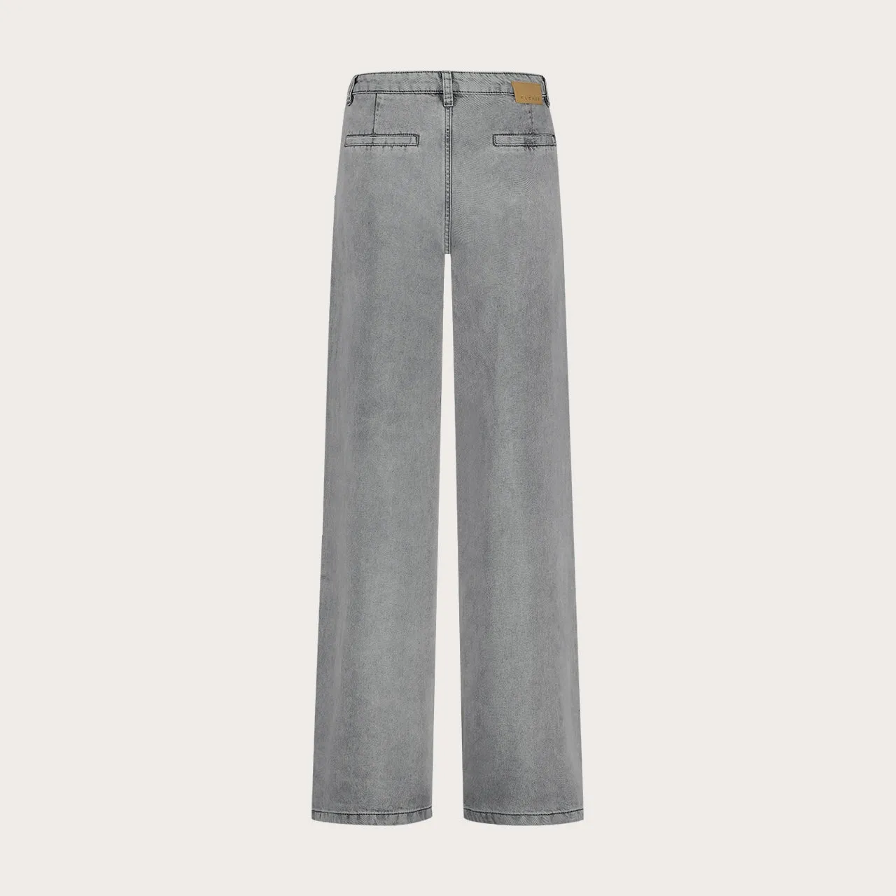Florez Gina Loose jeans grijs tencel zomer