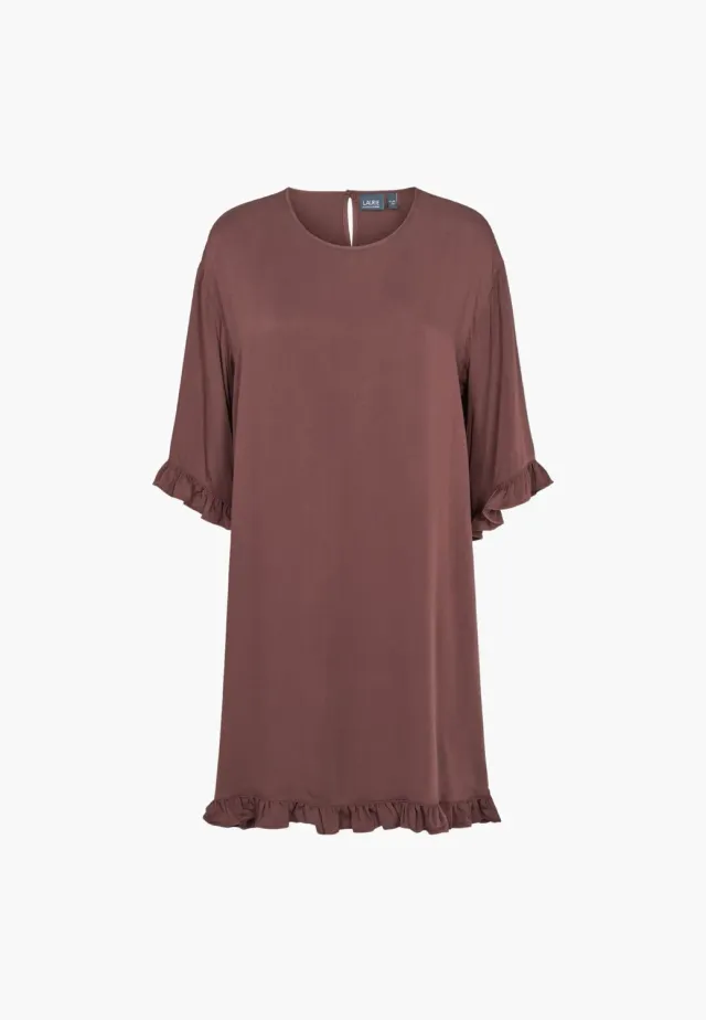 Laurie Nova Dress SS tuniekjurk dark plum viscose