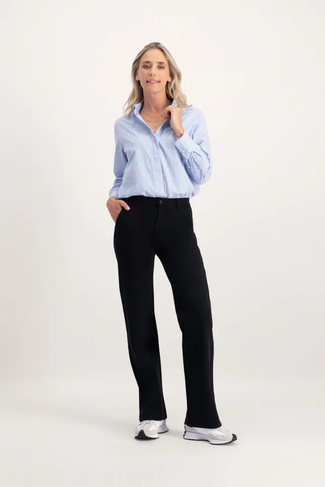 Florez Rowie Straight Punto broek zwart