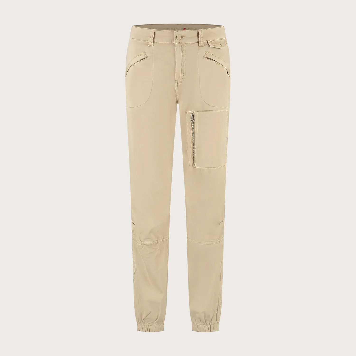 Florez Charlie Cargo broek Sand tencel