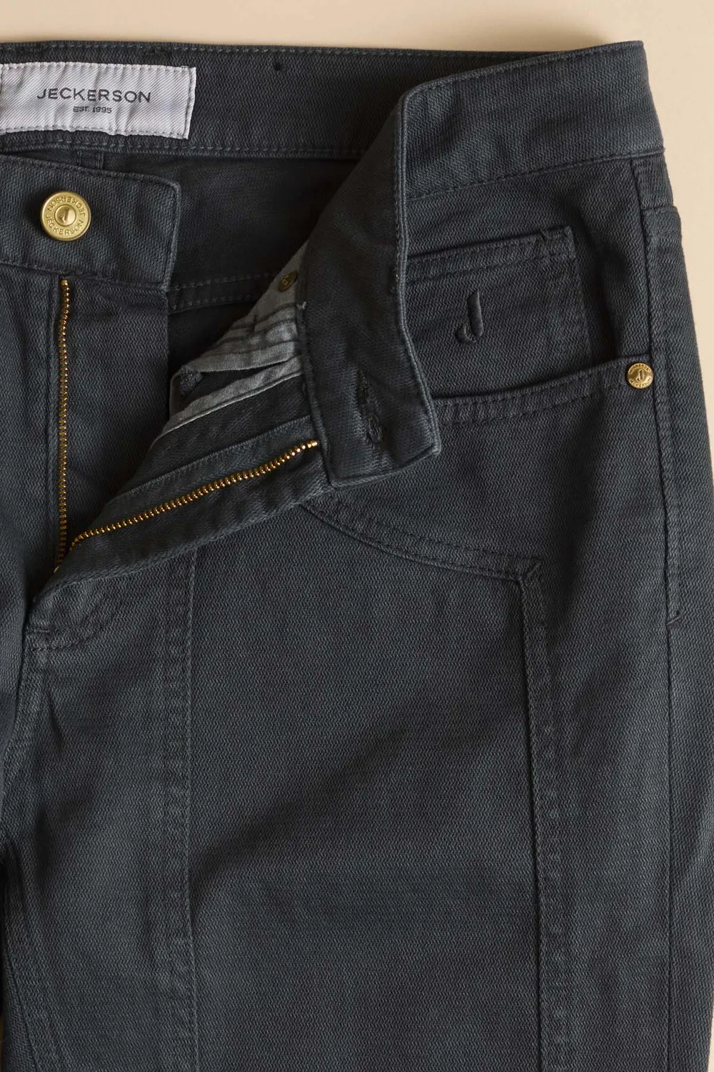 Jeckerson James skinny broek nachtblauw gabardine