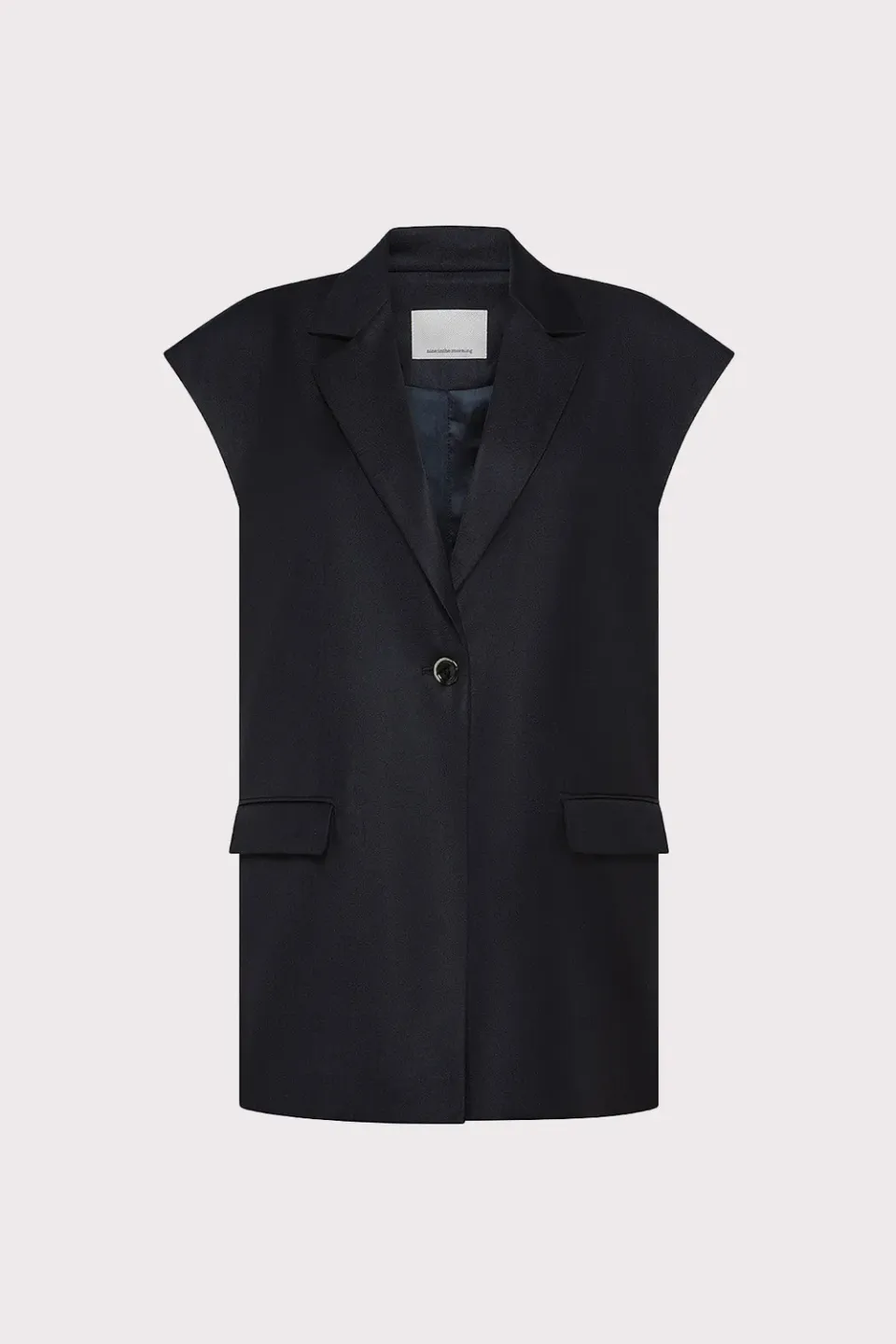 Nine In The Morning Taylor Gilet Zwart wol zijde slim