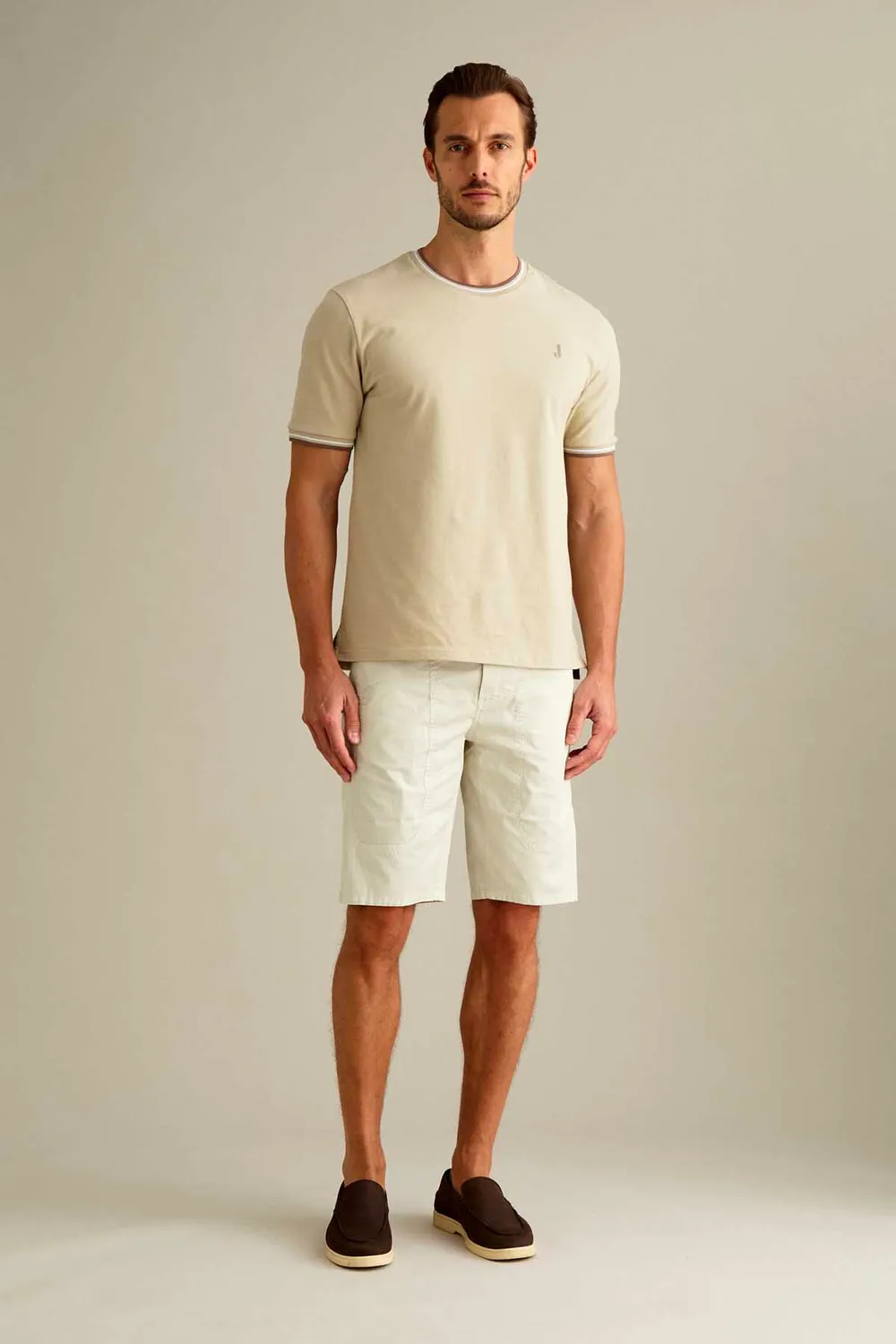 Jeckerson Jayden Slim Bermuda Ijsgrijs