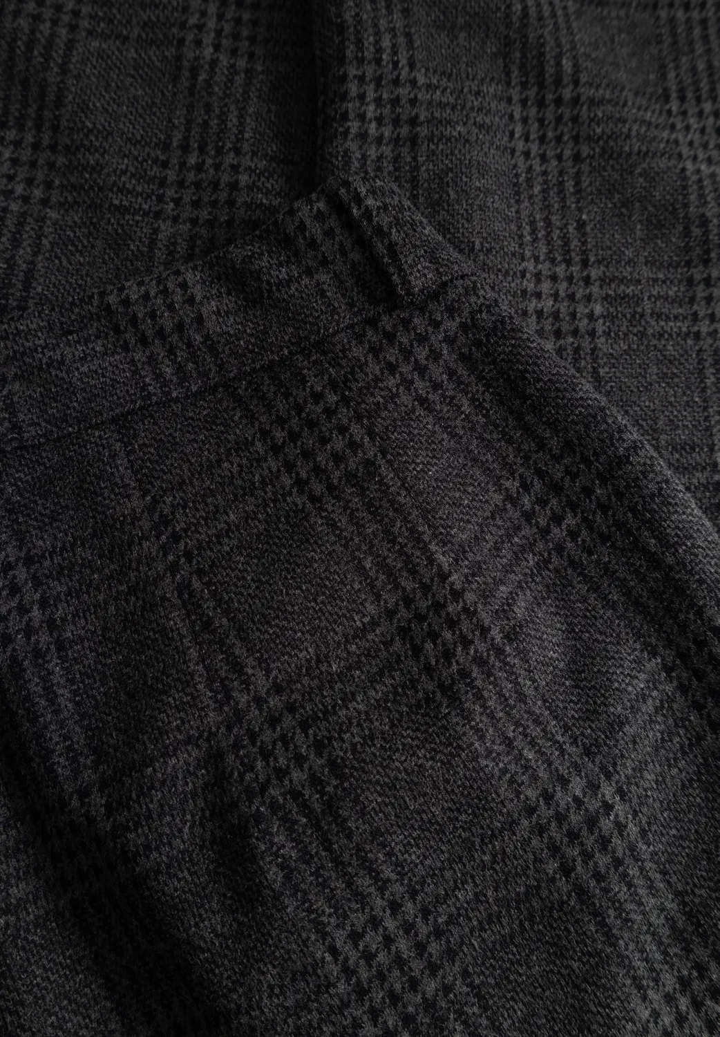 Laurie Donna Loose SL damesbroek Anthracite Check losse fit