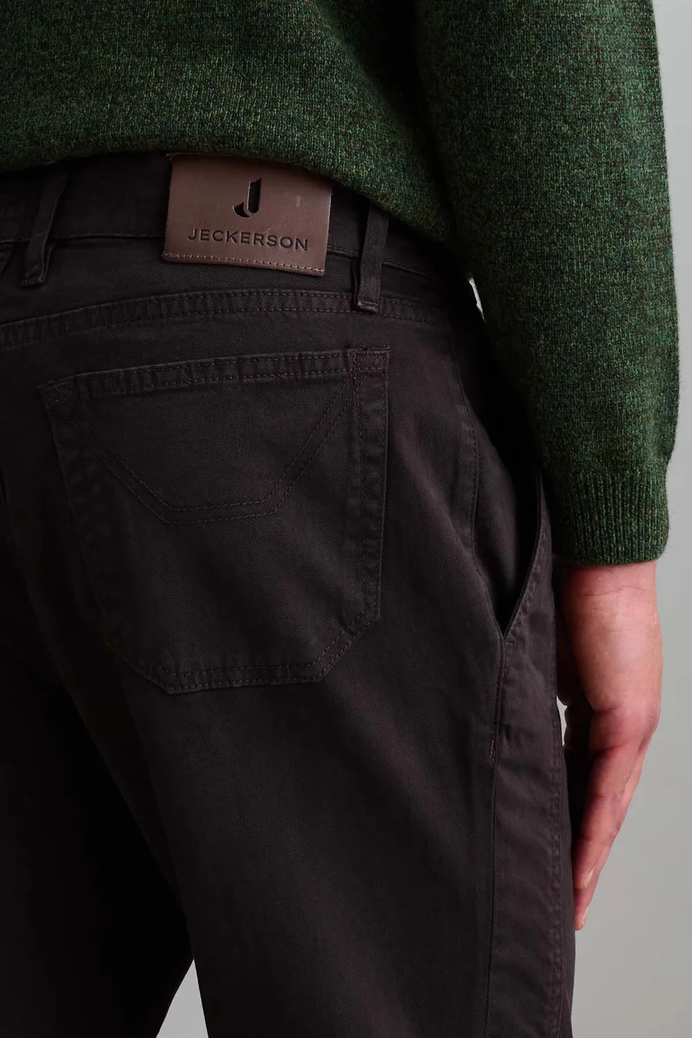 Jeckerson Jevon chino bruin katoen slim fit