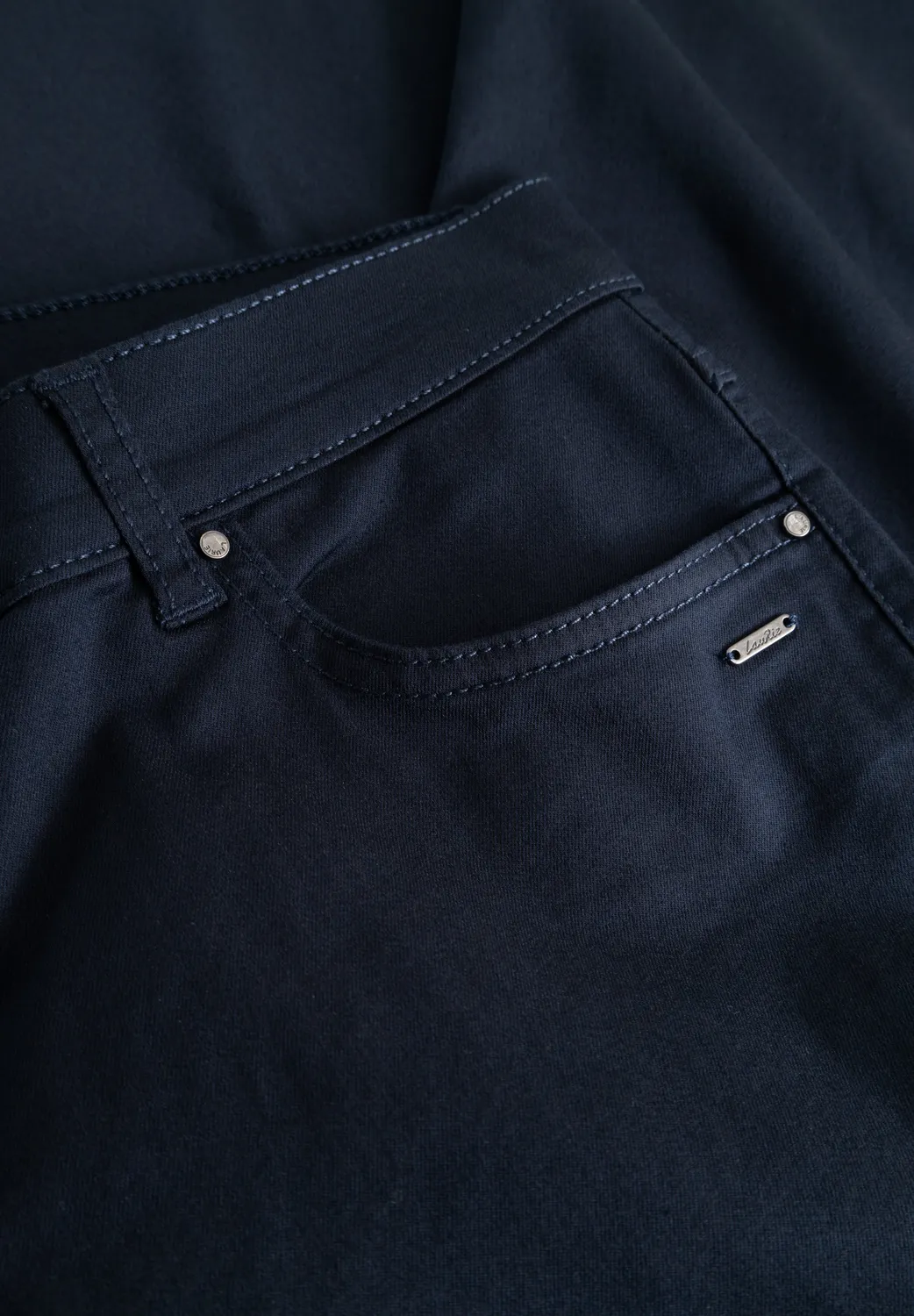 Laurie Charlotte Capri Regular broek navy katoen