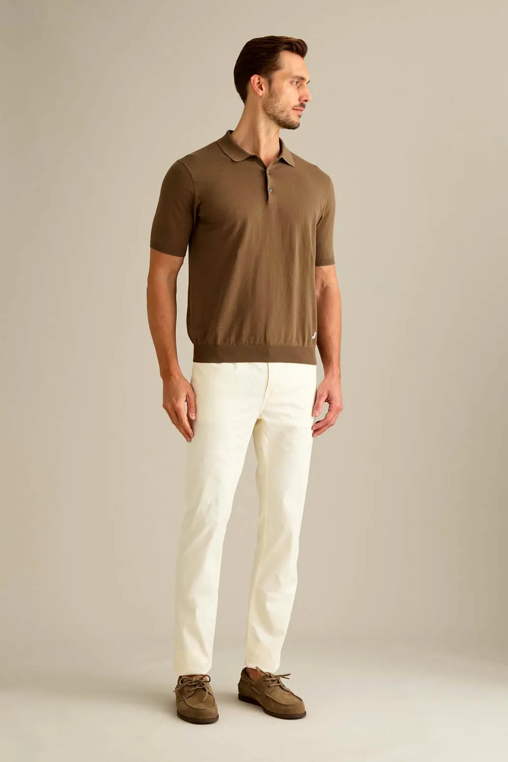Jeckerson Jordan slim fit broek sneeuwwit katoen