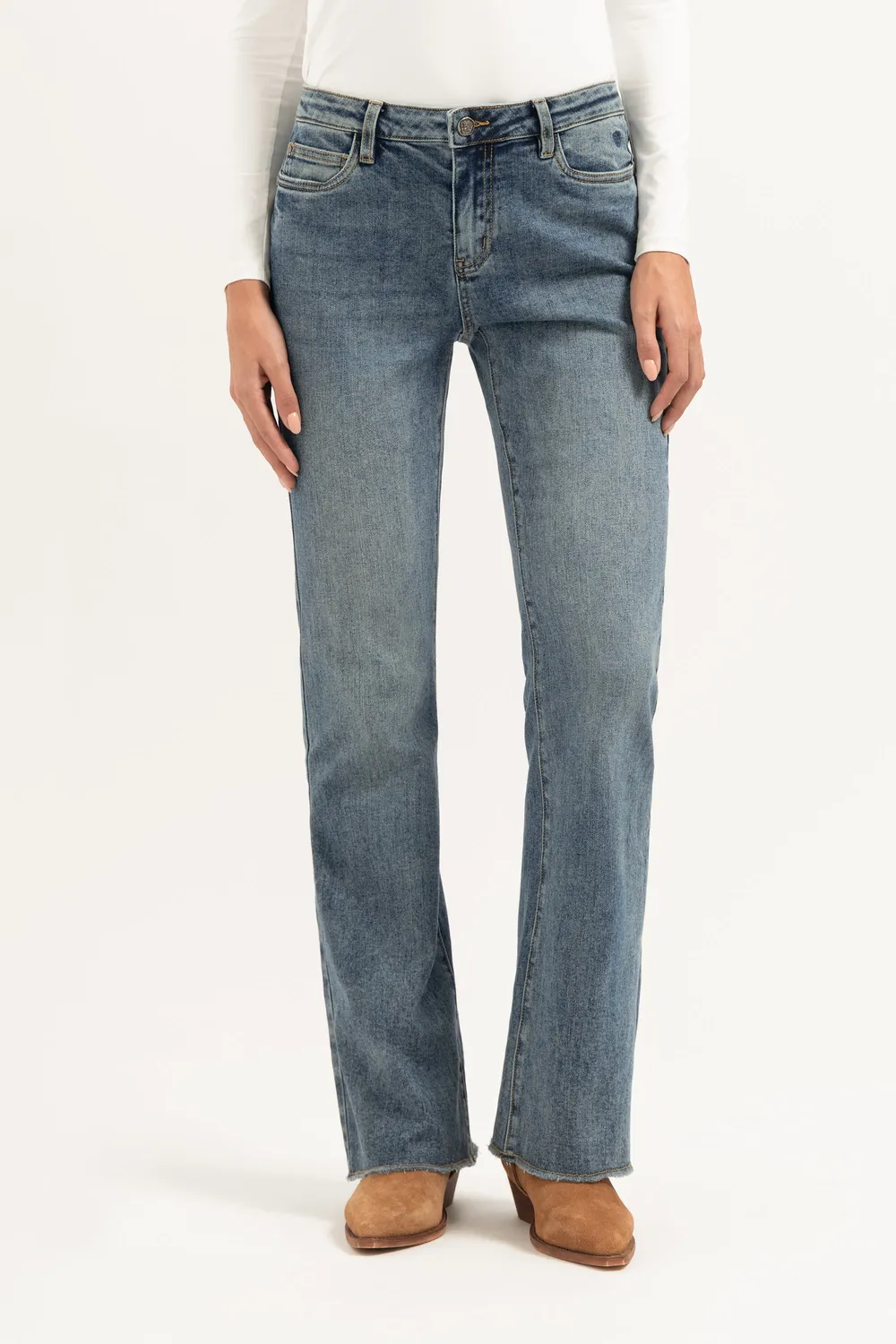 Florez Flared jeans Sophisticated Blue stretch