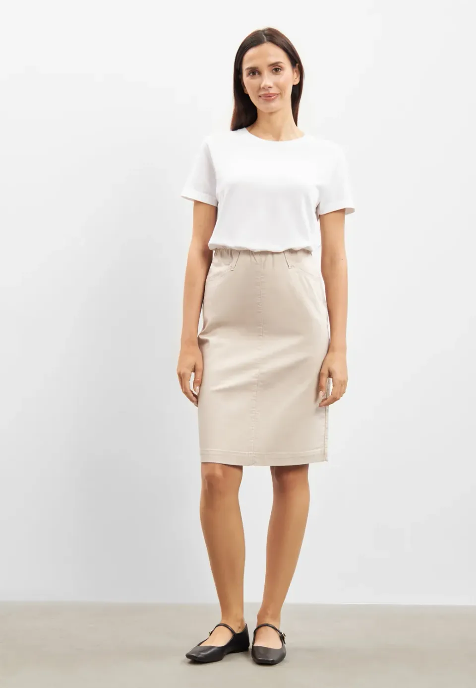 Laurie Jasmin Skirt damesrok Grey Sand 62 cm