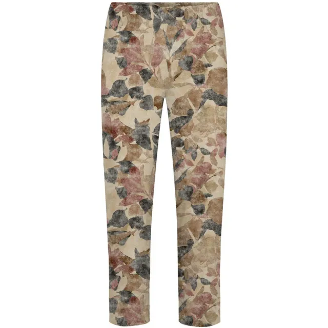 Laurie Patricia Regular cropped broek paars print