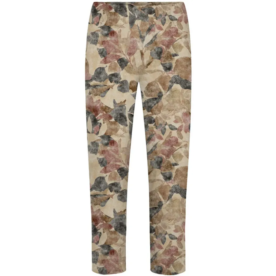 Laurie Patricia Regular cropped broek paars print