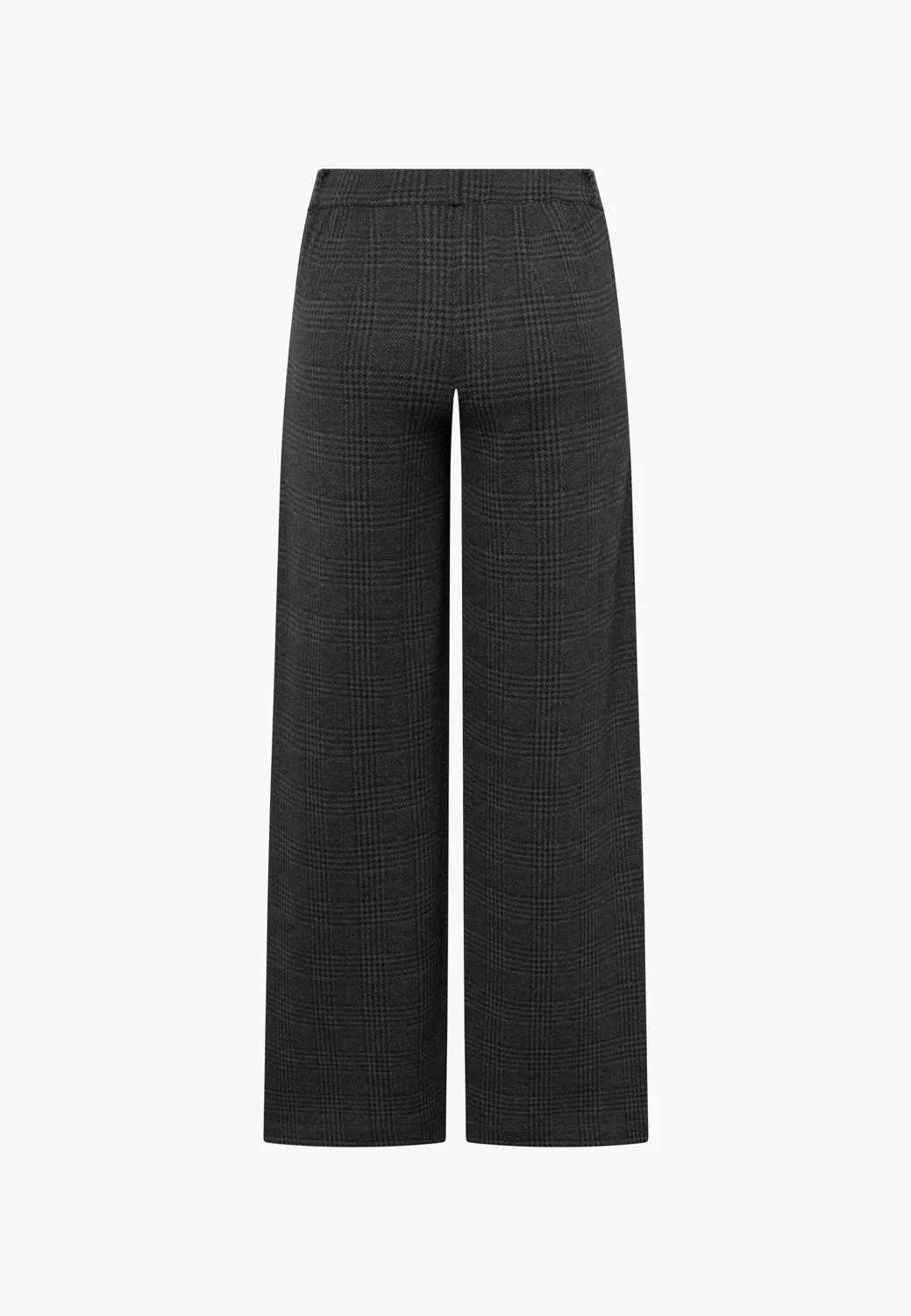Laurie Donna Loose ML broek Anthracite Check wijd