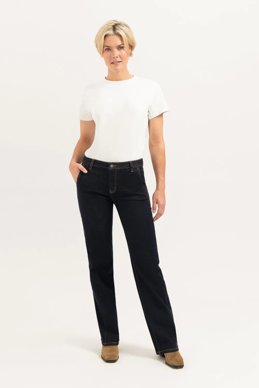 Florez Rowie Straight jeans Rinse Denim rechte pijp