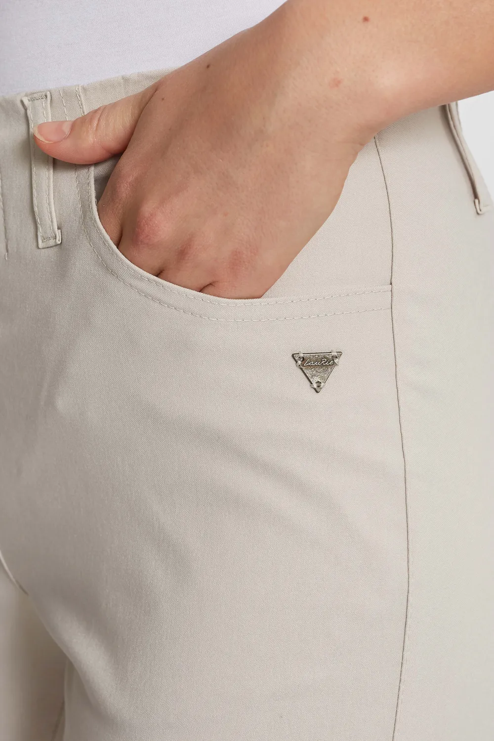 Laurie Kelly Regular ML broek grey sand stretch