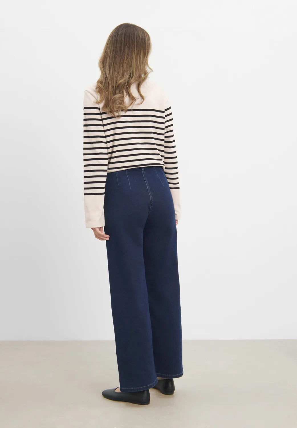 Laurie Donna Loose SL 101073 damesjeans Dark Blue Denim stretch