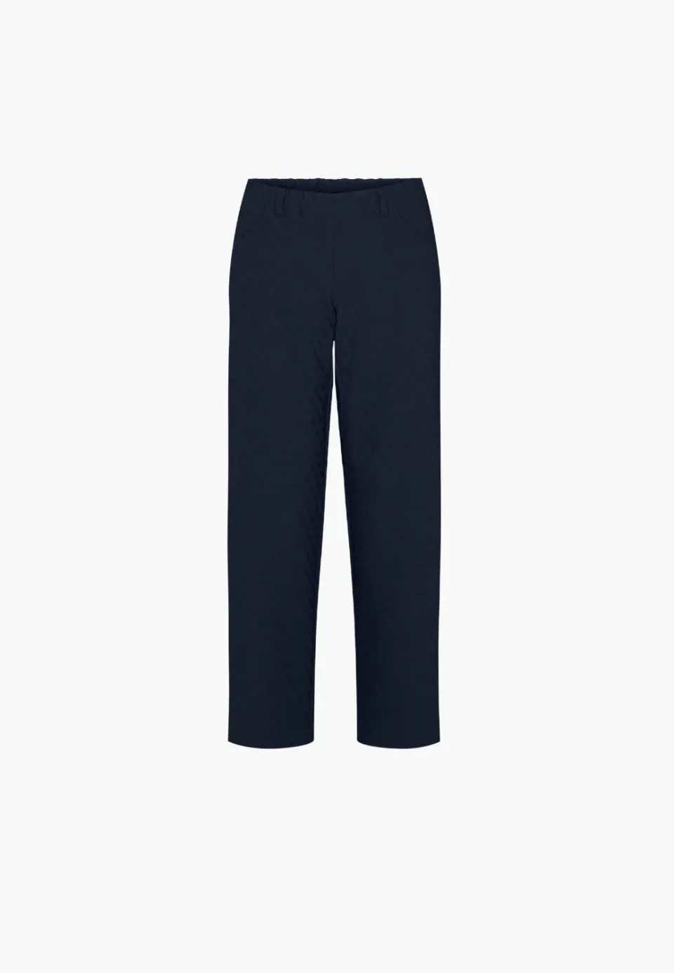 Laurie Tracy Straight SL damesbroek Navy Jacquard stretch