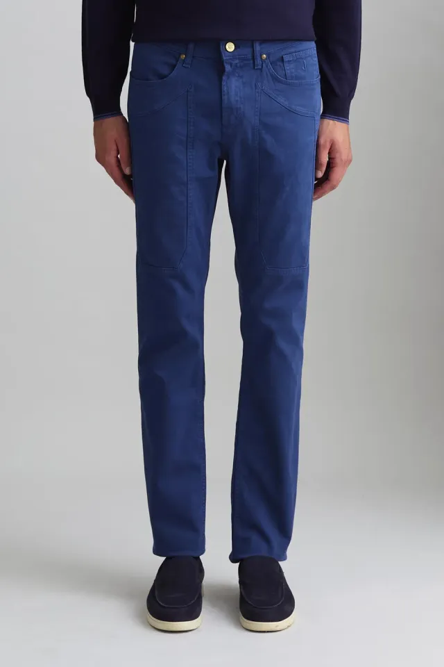 Jeckerson John slim fit broek blauw mare