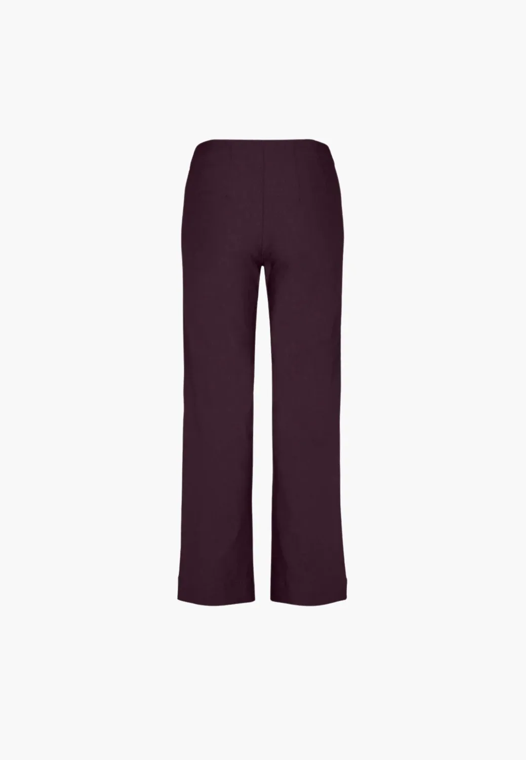 Laurie Bella Straight ML broek dark plum recht