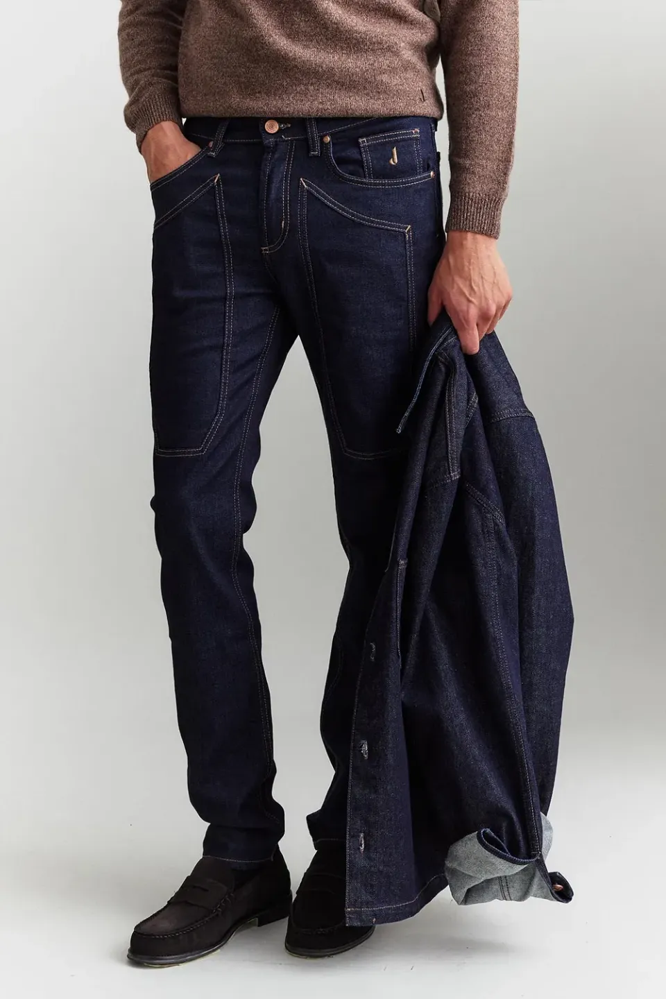 Jeckerson John Toppa jeans slim fit donkerblauw denim