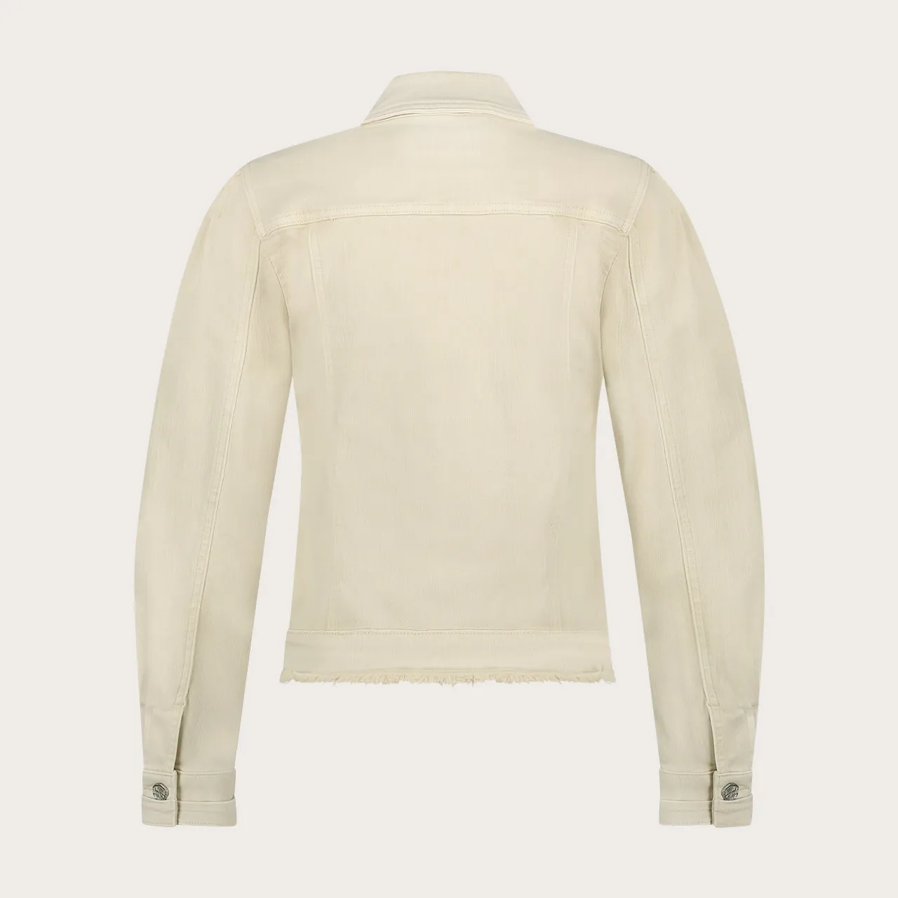 Florez Rome Jacket jasje cream stretch zilveren knopen