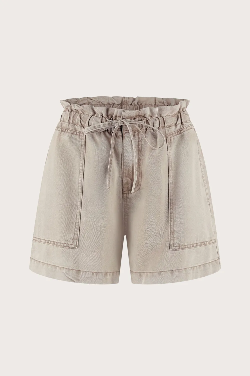 Florez Will short urban taupe geplooide taille