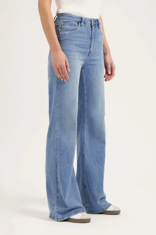Florez Ana Flared jeans ocean blue palazzo