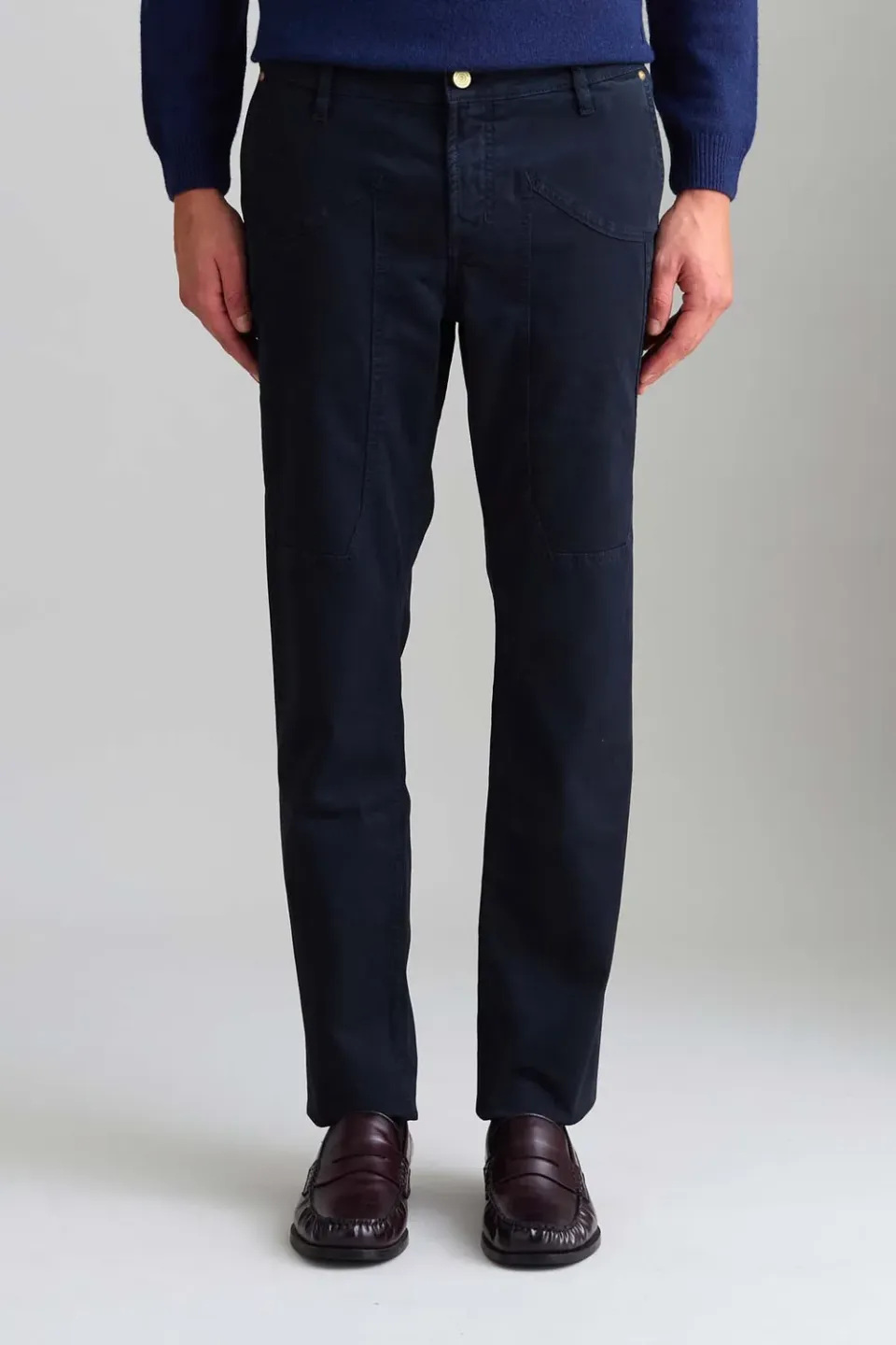 Jeckerson Jevon slim fit chino donkerblauw gabardine