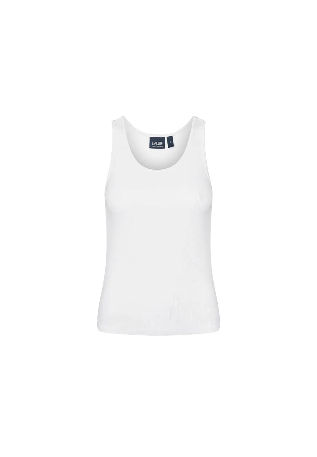 Laurie Alberte 100943 tanktop wit dames rib