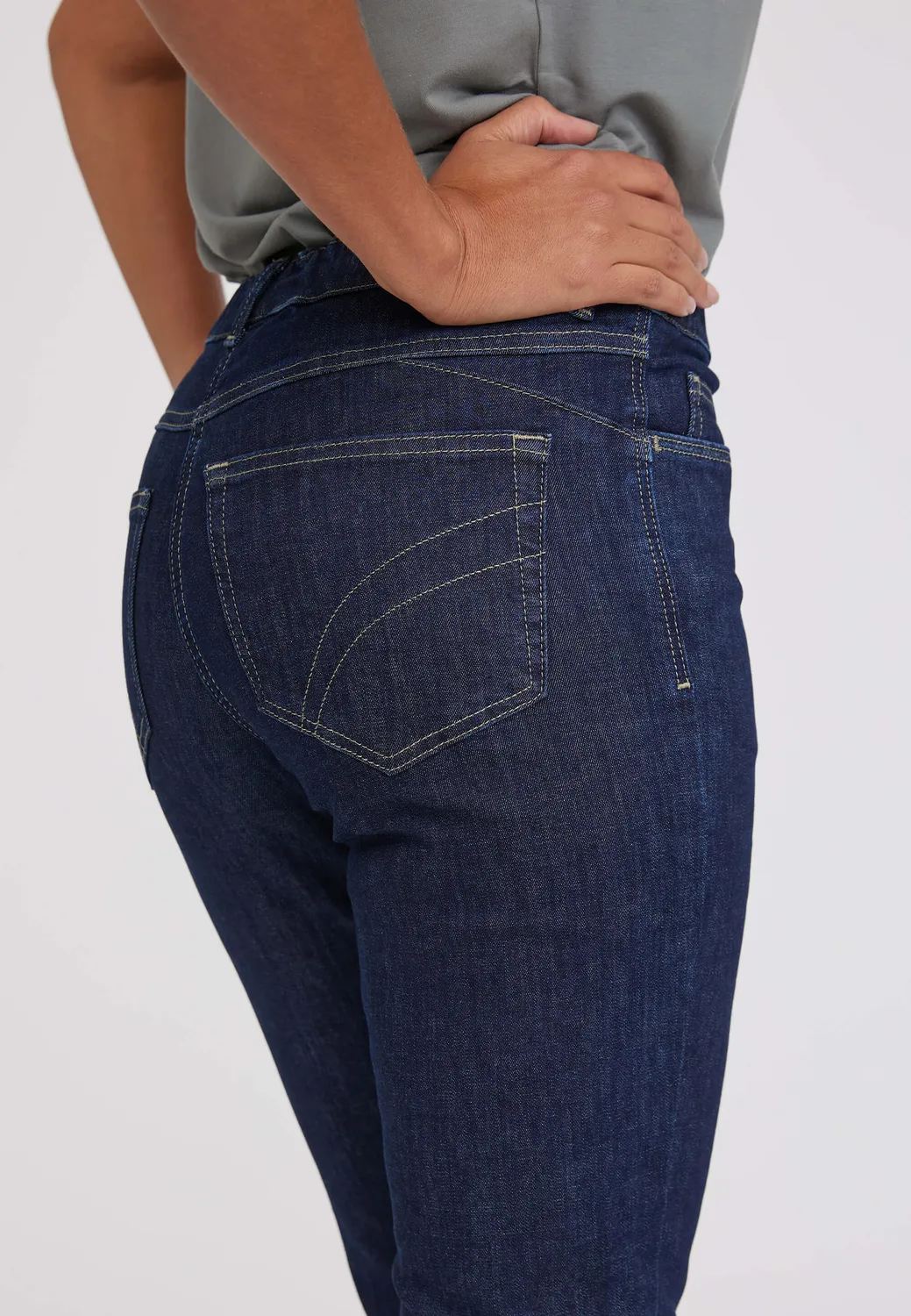 Laurie Hannah Regular XSL jeans Dark Blue Denim stretch