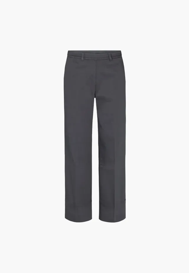 Laurie Phoebe Loose ML broek antraciet wijde pijp